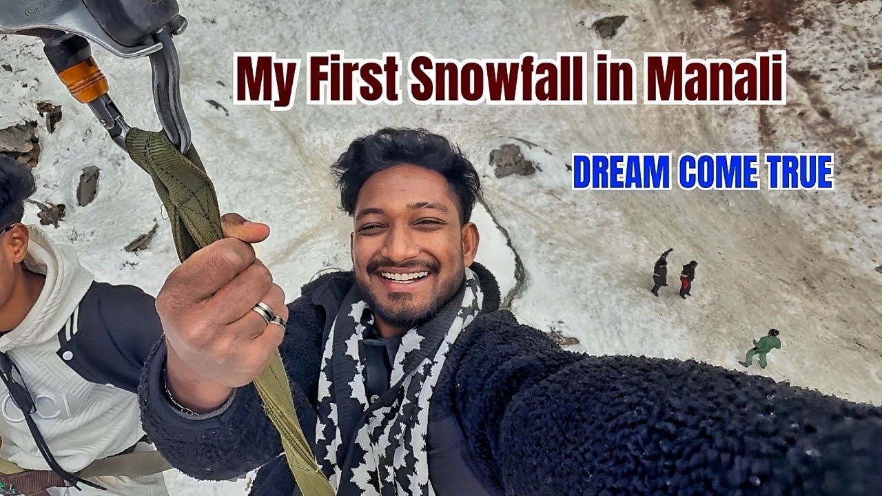My First Snowfall in Manali ☃️ Dream Come True! 😍