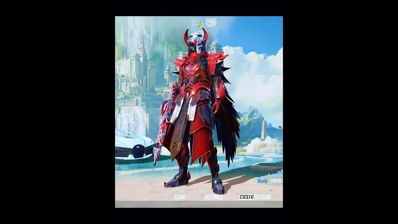 Blood Raven X-Suit 😈😈                                 #pubgmobile #pubg #shorts #xsuit