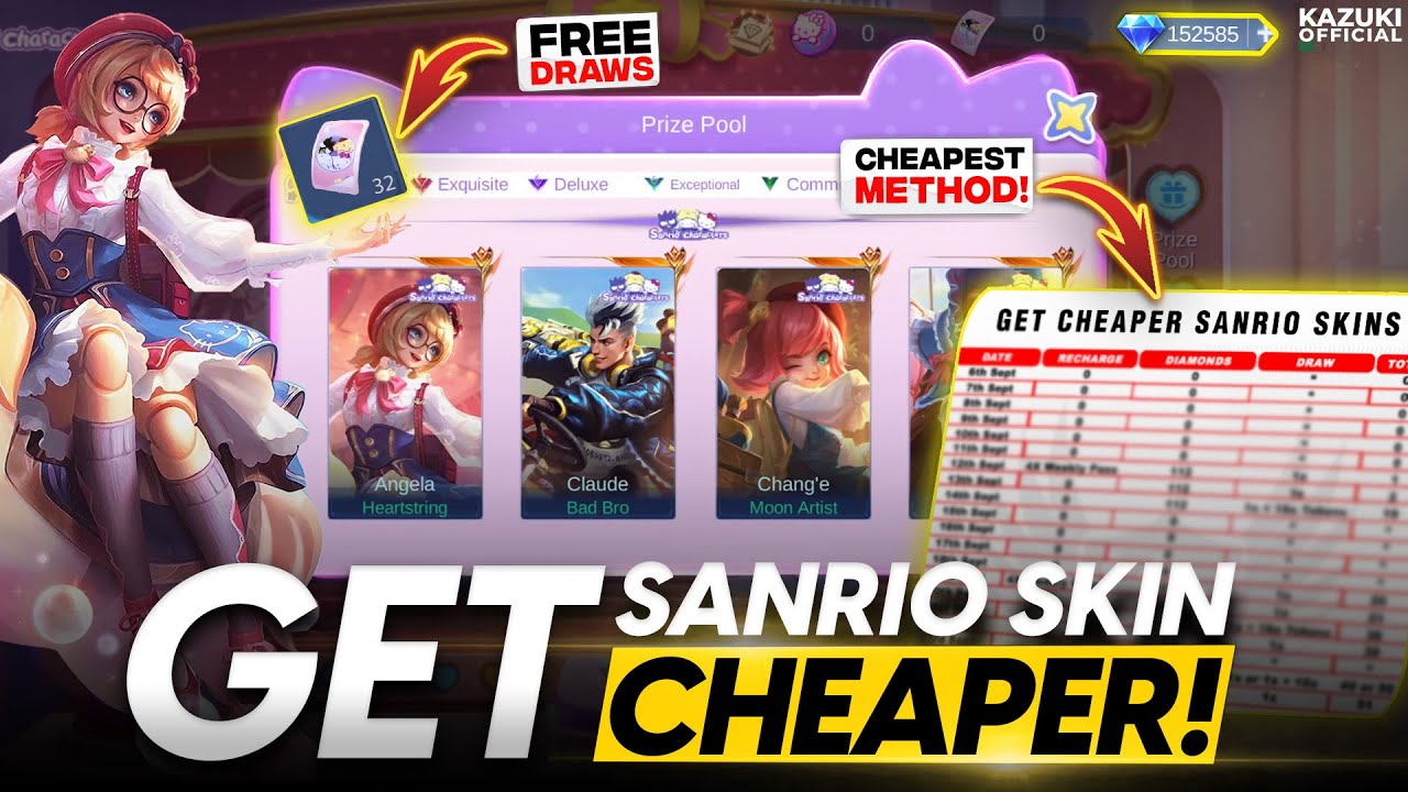 HOW TO GET SANRIO SKINS IN THE CHEAPEST WAY POSSIBLE!