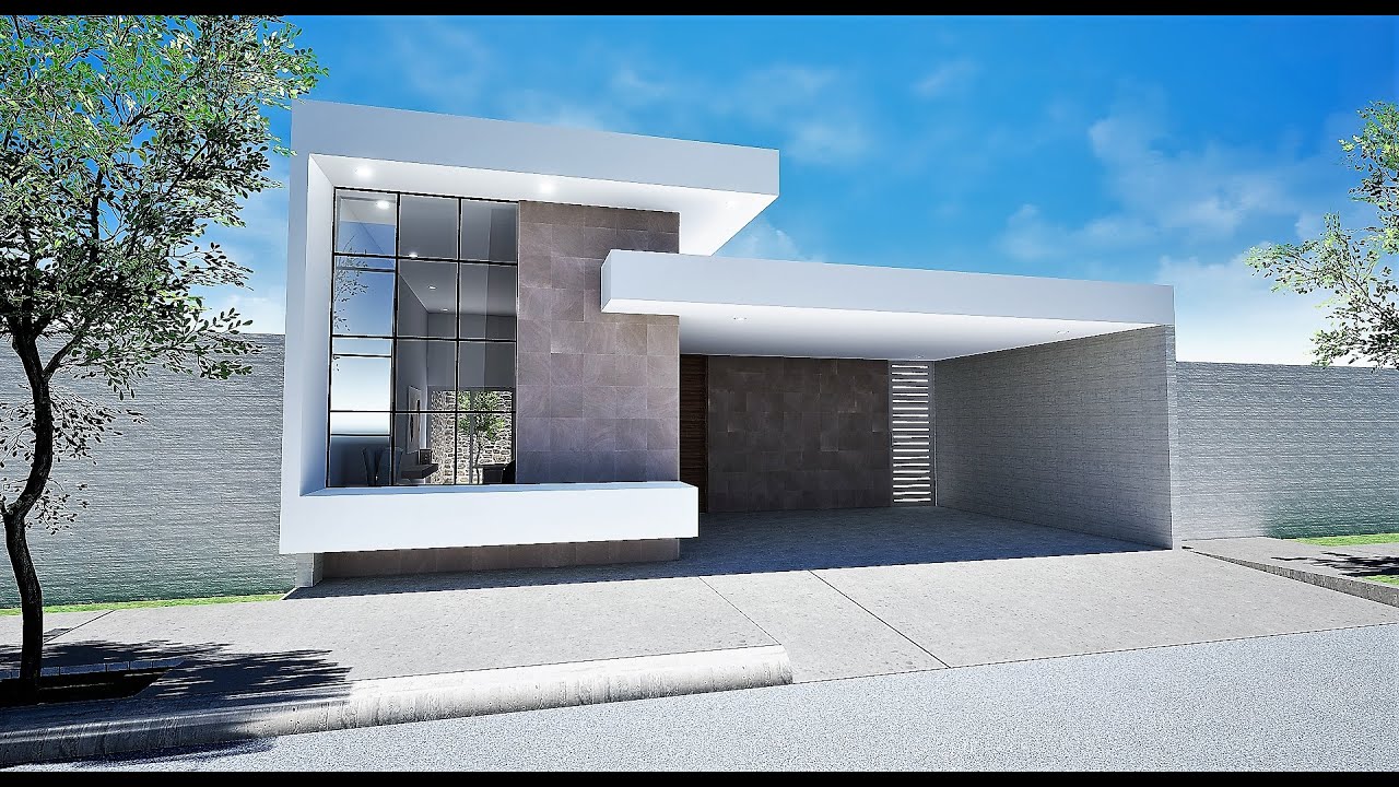 PLANO DE CASA DE UN PISO 10X20 - TRES DORMITORIOS