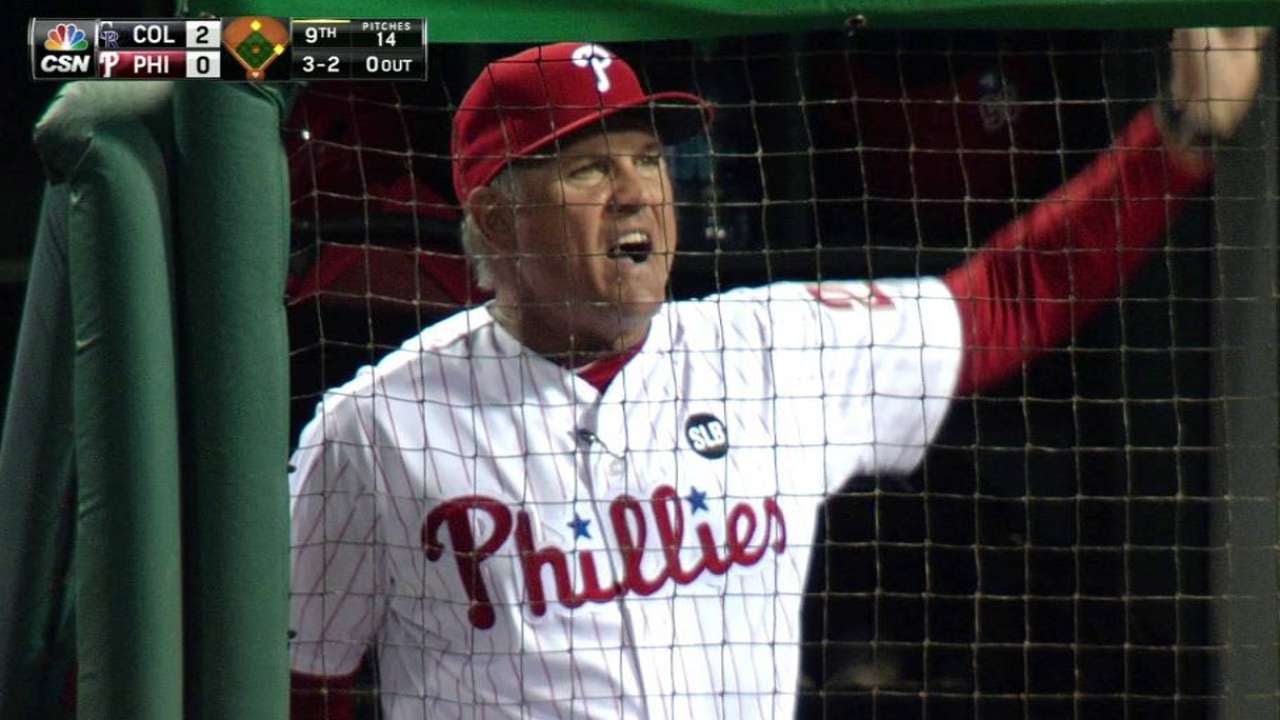 COL@PHI: Sandberg gets ejected from the game