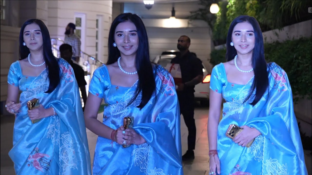 Bigg Boss 19 Contestants Tanya Mittal Arrive At Ekta Kapoor House 