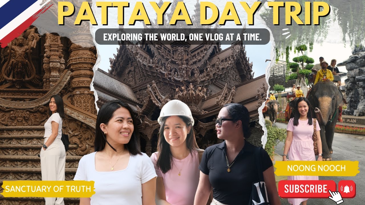 A DIY Day Trip to Pattaya 🐘 | Sanctuary of Truth, Nong Nooch, Elephant Feeding & Jodds Fair