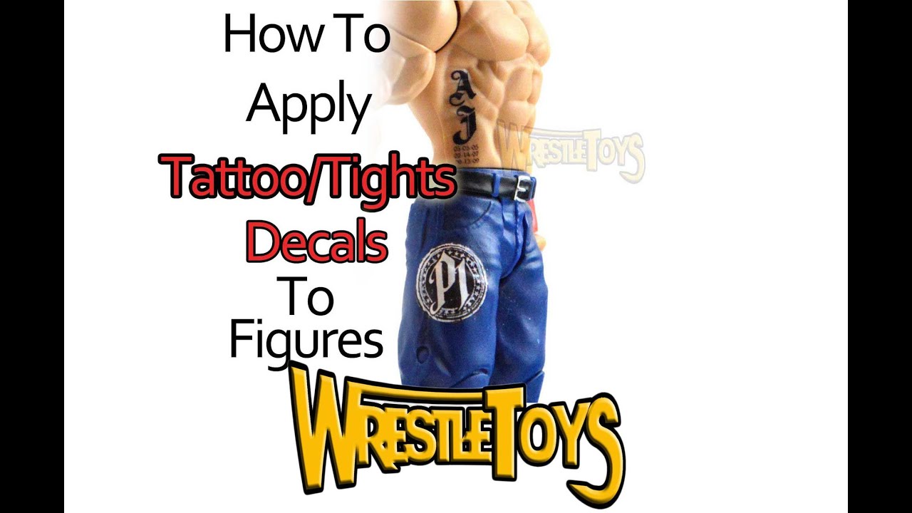 How to Apply AJ Wrestler Tattoo Decals