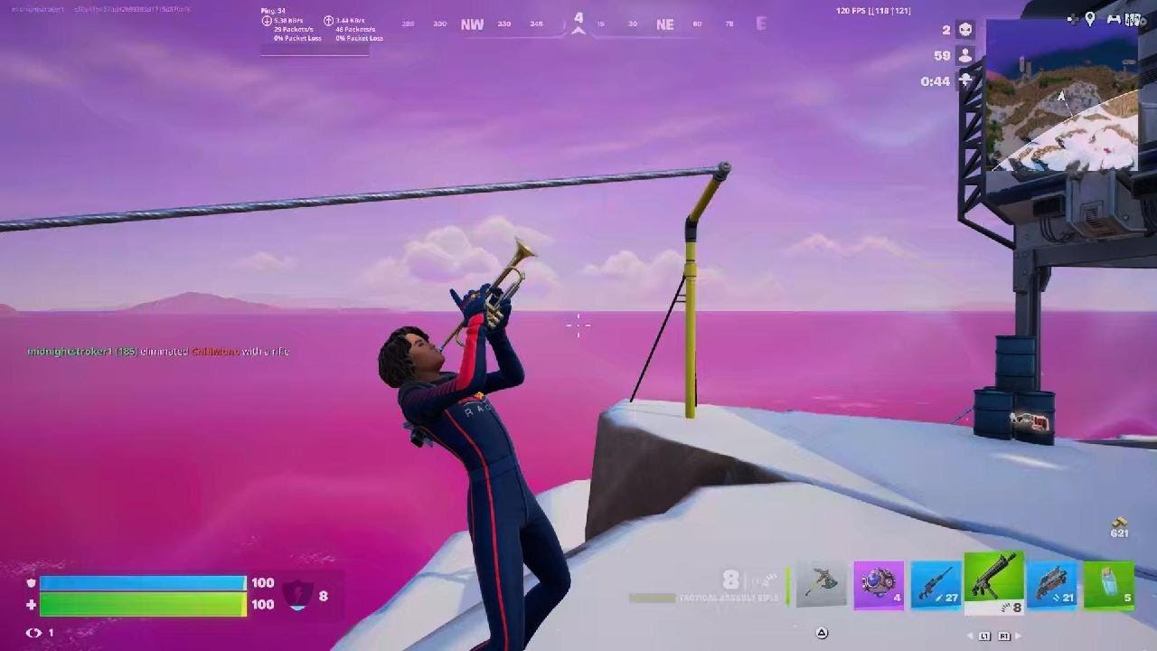 Fortnite C7 S1  Solo midnightstroker1 new update crown win with trash aim/movement