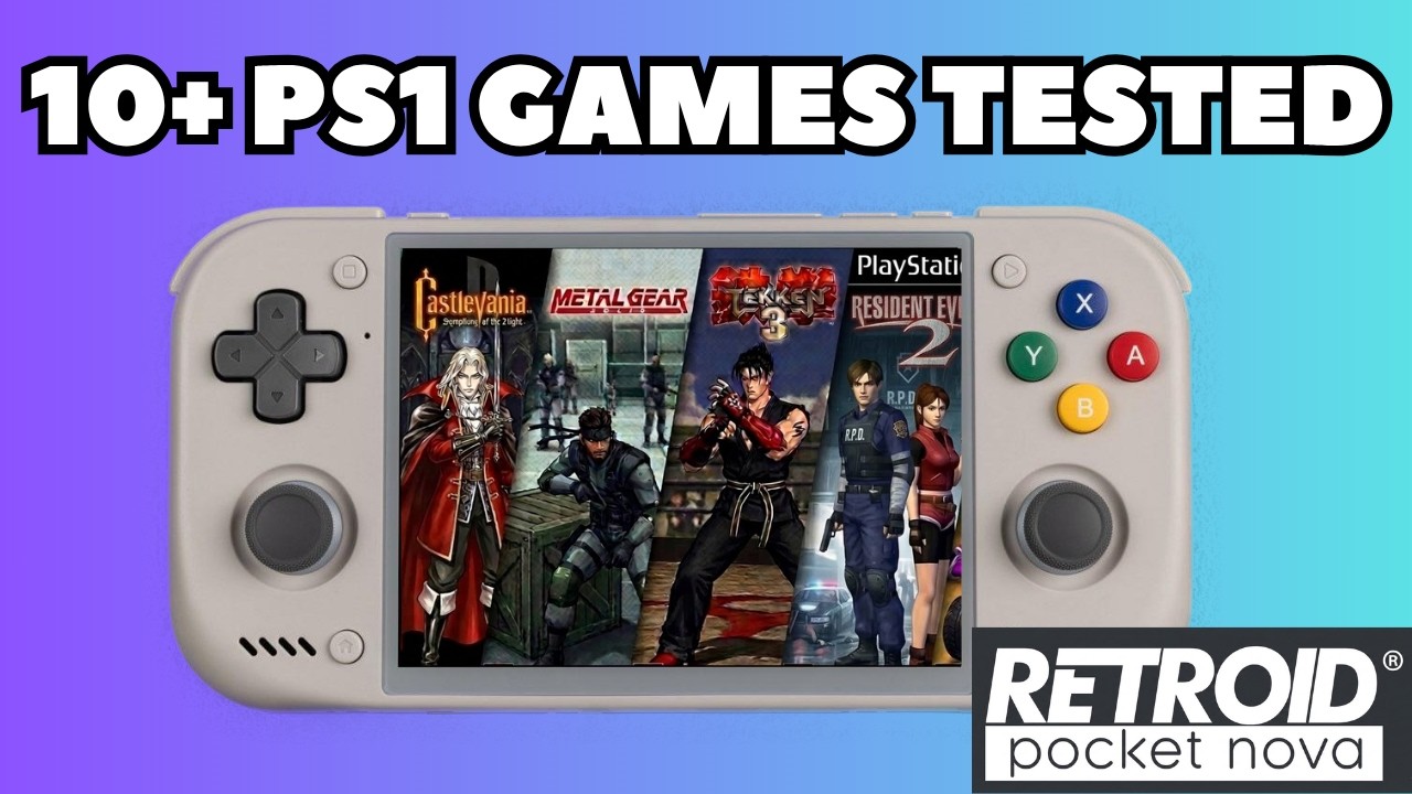 Retroid Pocket Nova Performance / Gameplay 10+ PS1 Games Best to Play On RP Nova