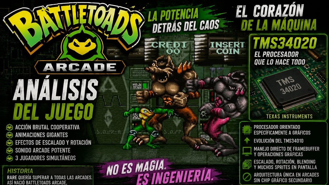 Battletoads (Arcade ,1994)nintendo Wii 240p