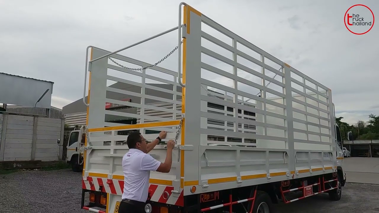 isuzu frr210 แรงม้า กระบะเหล็กกล่อง รถบรรทุก 6 ล้อ ขนาดกลาง EP24