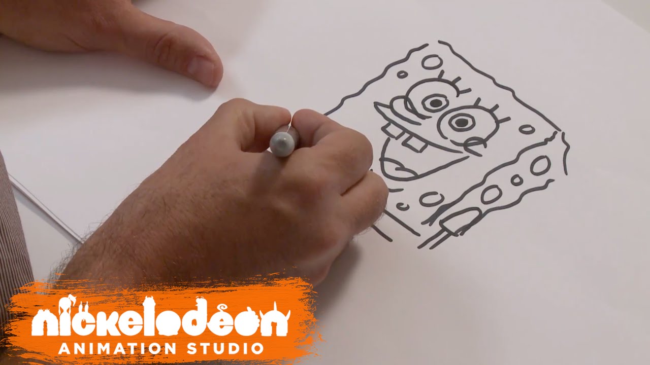 How to Draw SpongeBob | SpongeBob SquarePants | Nick Animation