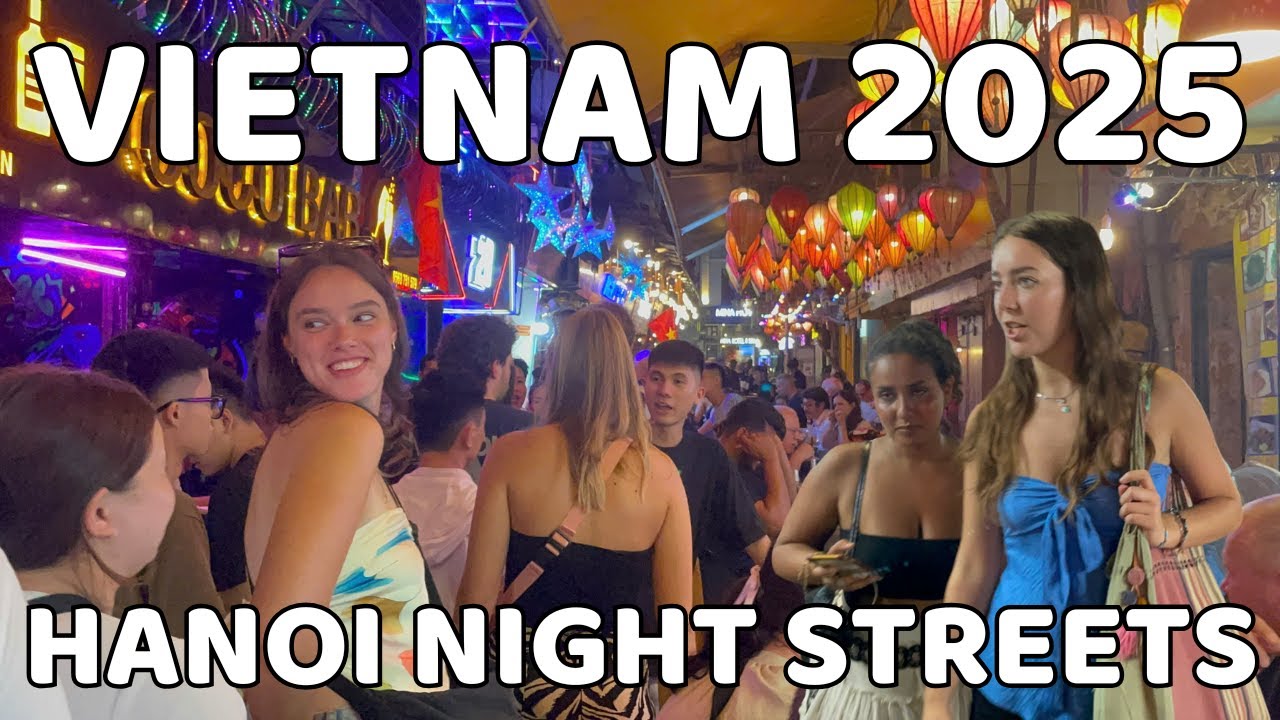 Hanoi Vietnam Night Walk | Exploring the most vibrant Streets at night