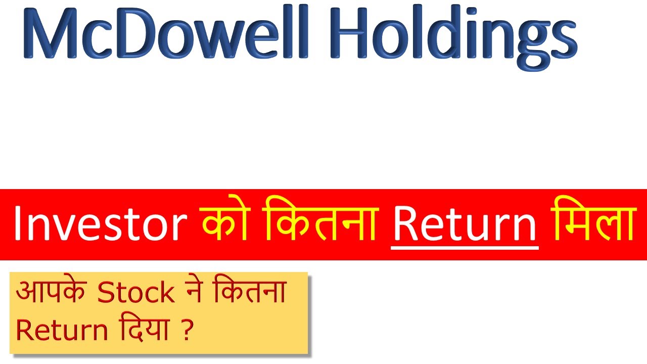 McDowell Holdings Price Analysis