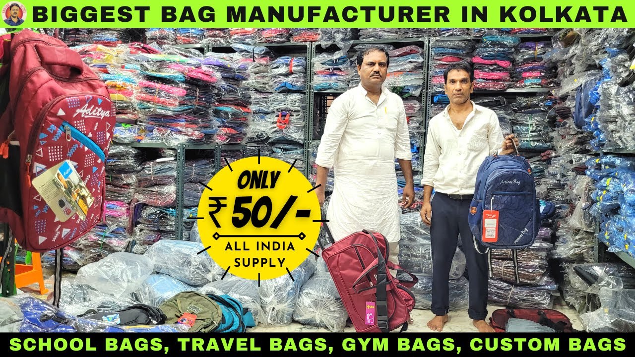 Biggest Bag Manufacturer & Wholesaler in Kolkata | School Bags, Club Bags, Travel Bags, Handbags