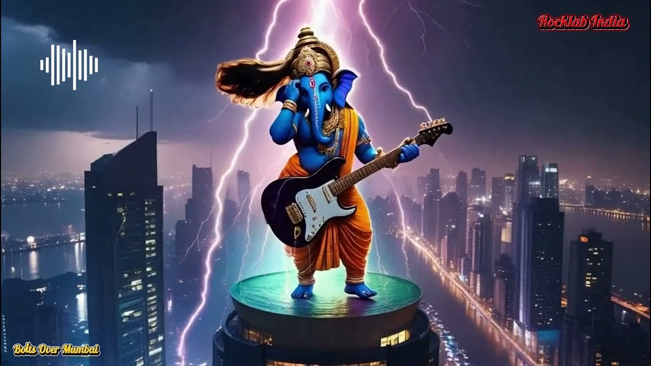 ⚡ Bolts Over Mumbai – Indian Rock Power Anthem | Ganesha Electric Guitar | Rocklab India 🎸