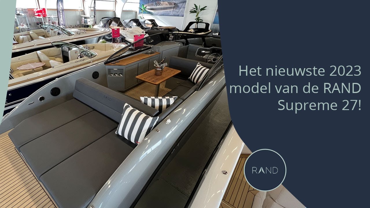 Het nieuwste 2023 model van de RAND Supreme 27 met een Mercruiser 6.2L - 350PK!