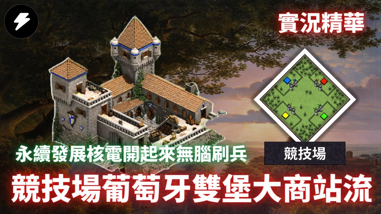 【世紀帝國2決定版】節能減碳，永續發展，無腦刷兵，手殘黨的福星，我大葡萄牙登場