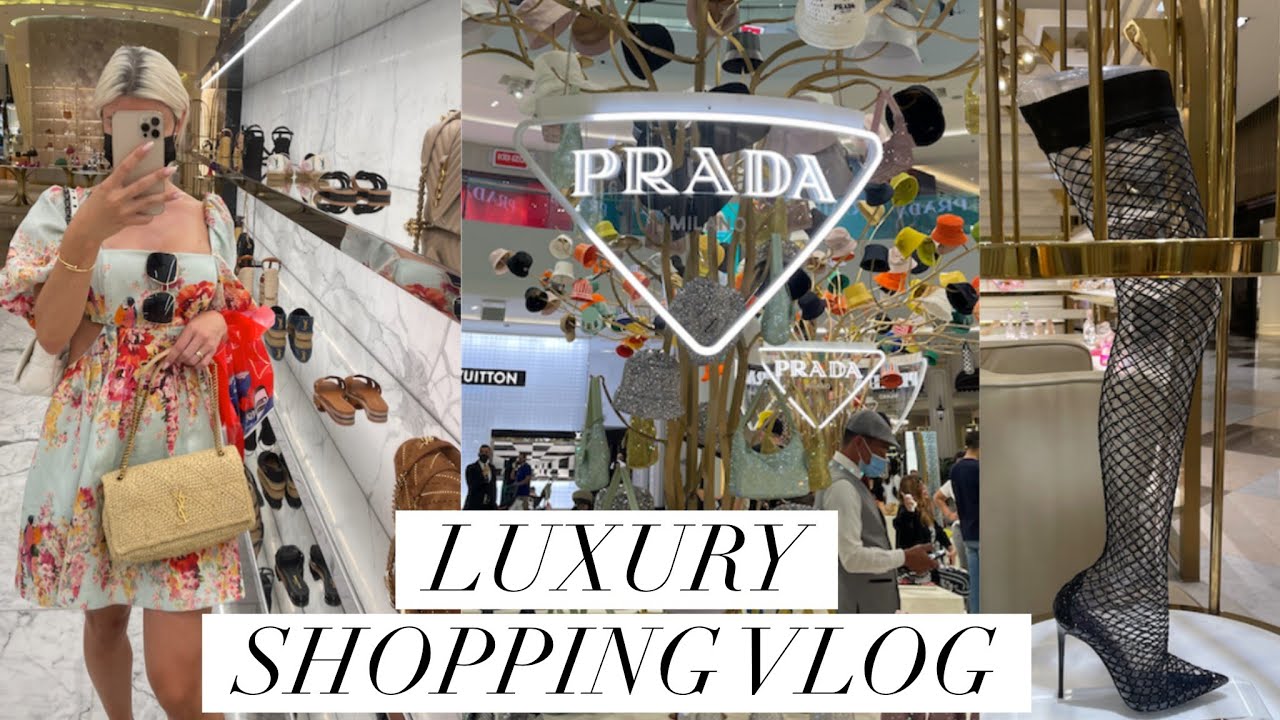 DUBAI LUXURY SHOPPING VLOG! SHOE PARADISE, PRADA POP UP, LOUIS VUITTON & MORE.