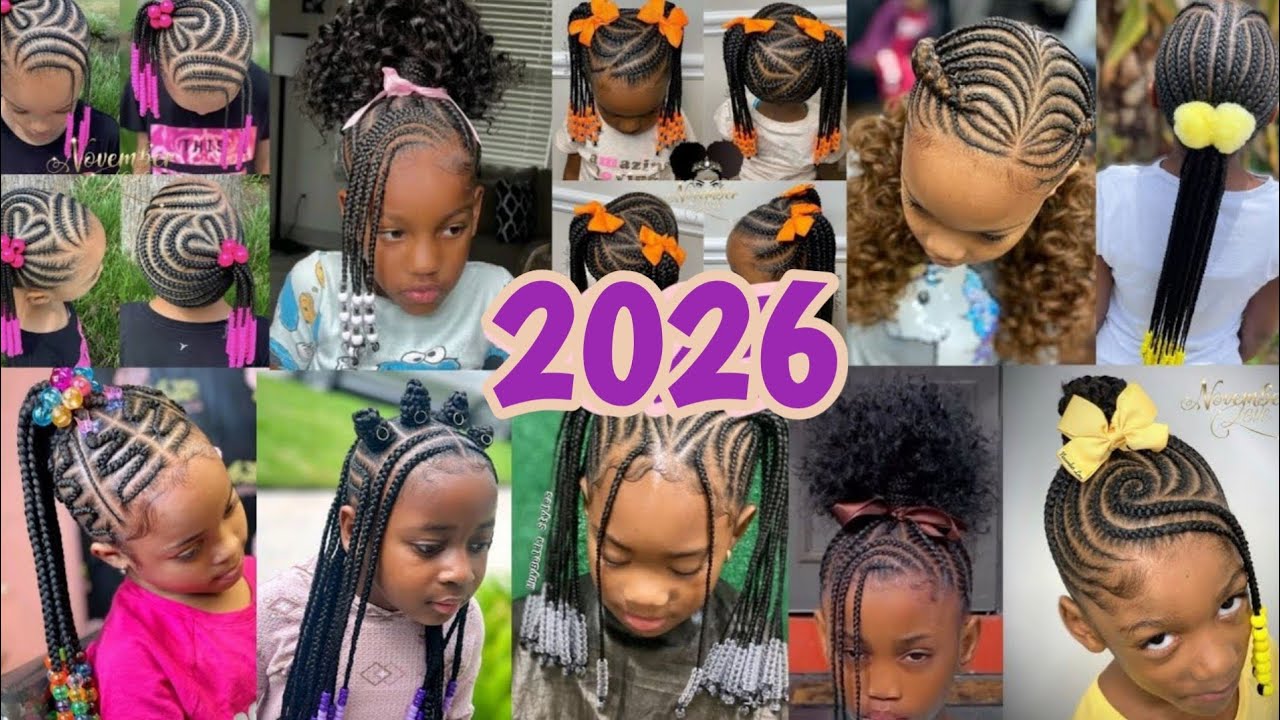 🔥🔥Creative 2026 Hairstyle For Girls// Kidz Hand weaving Hairstyle ideas💞
