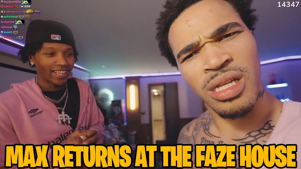PlaqueBoyMax возвращается в FaZe House впервые после своего ухода из FaZe
