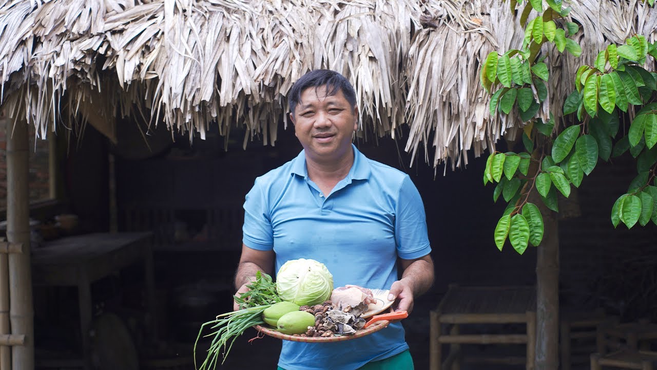 Bố Vào Bếp Chuẩn Bị Cho Bữa Cơm Quê Với Thịt Ba Chỉ Hấp, Thịt Cuộn Bắp Cải | Ẩm Thực 1977