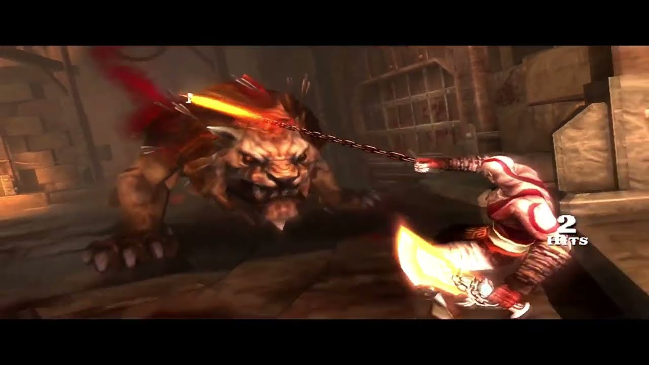 God of War: Ghost of Sparta (PIRAEUS LION FIGHT) #viral #karatos