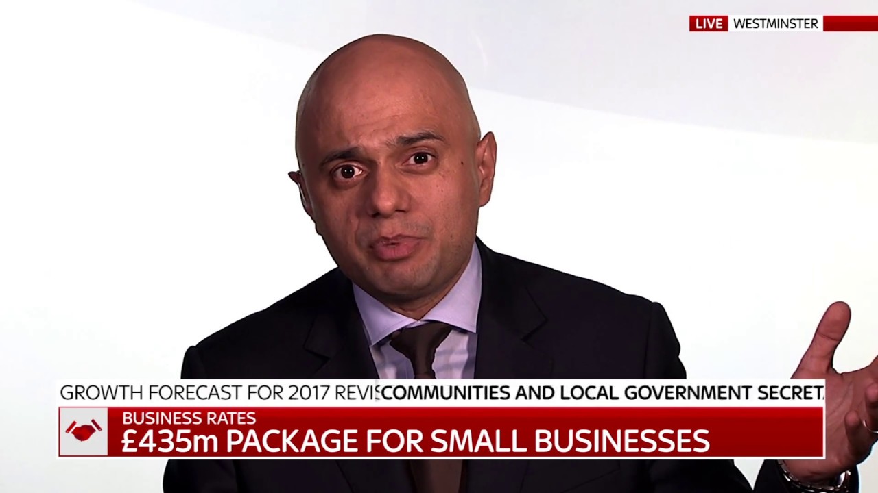 Javid says a growing economy means more tax