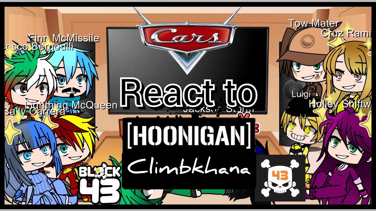 Pixar Cars React to Real Cars (Ken Block's Hoonigan Climbkhana) | Gacha Club | Part 27