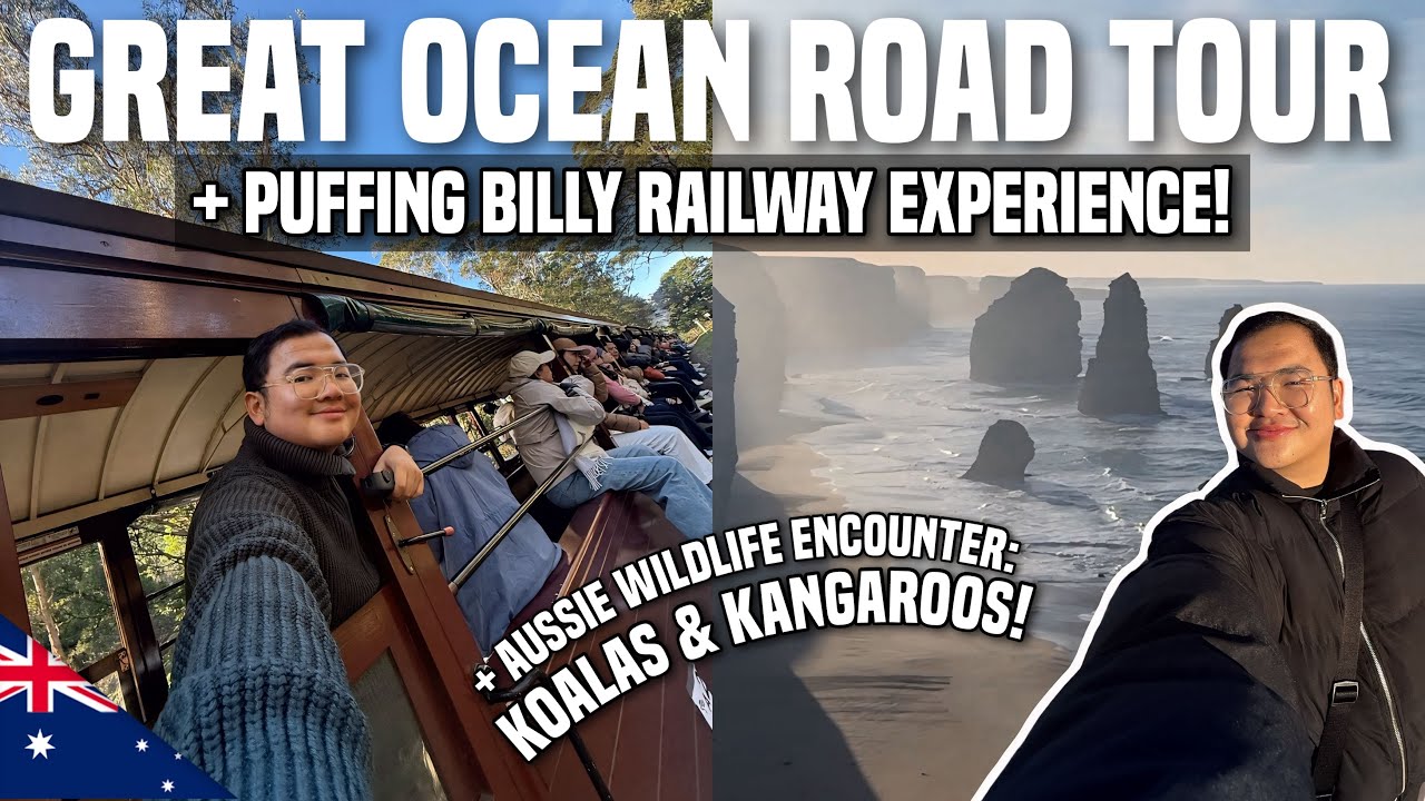 GREAT OCEAN ROAD + PUFFING BILLY RAILWAY EXPERIENCE DAY TRIP from MELBOURNE 🇦🇺 | Ivan de Guzman