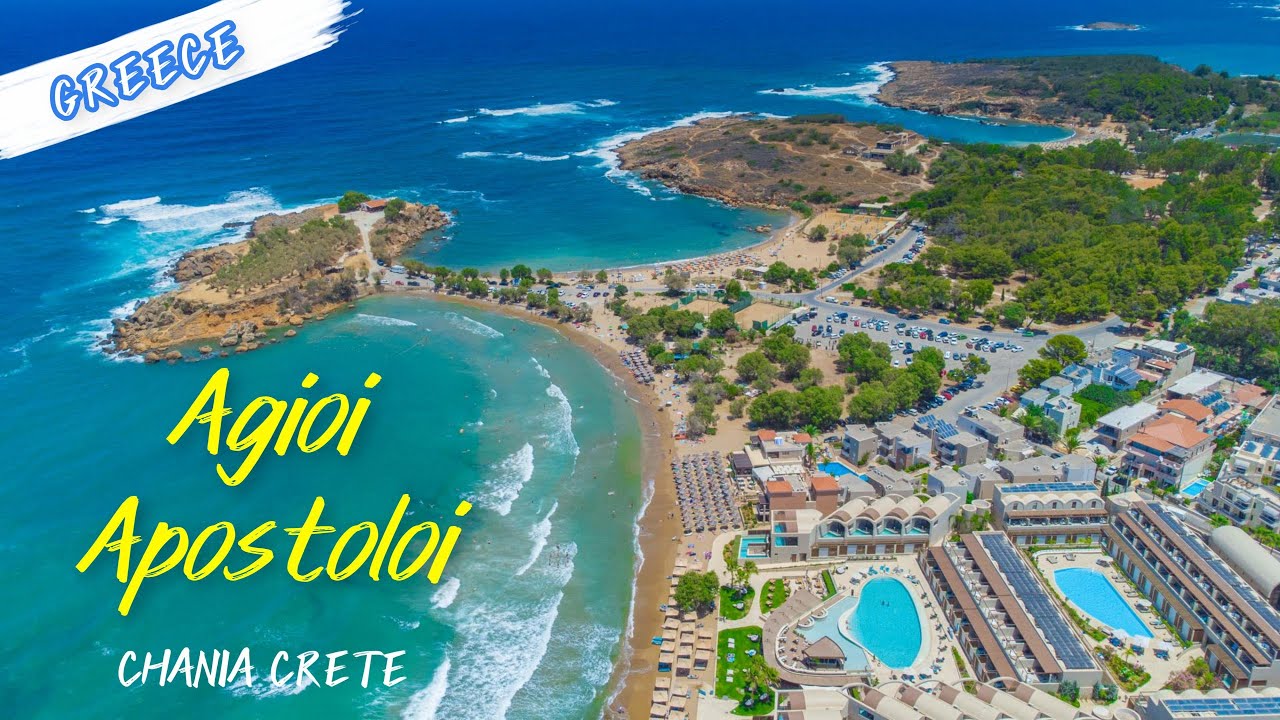 Agioi Apostoloi Chania Crete Greece 4K