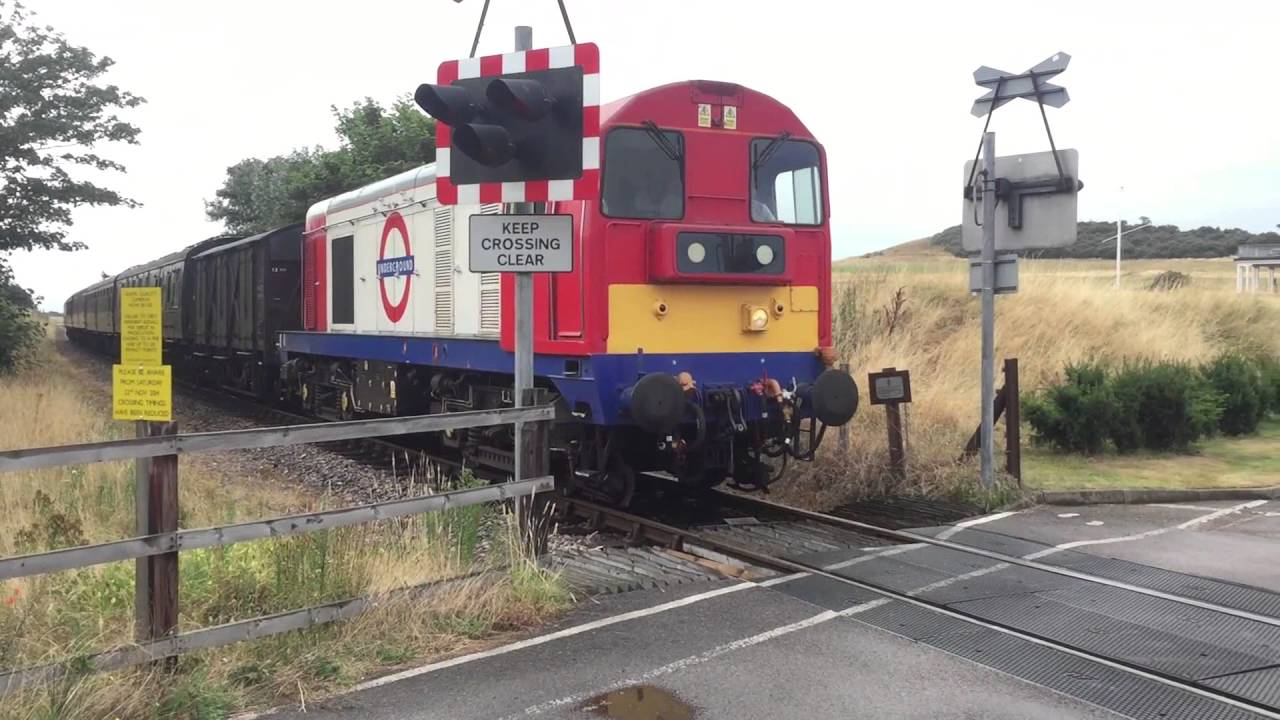 Class 20 Returns at Sheringham Sweetbriar Lane Level Crossing, Norfolk