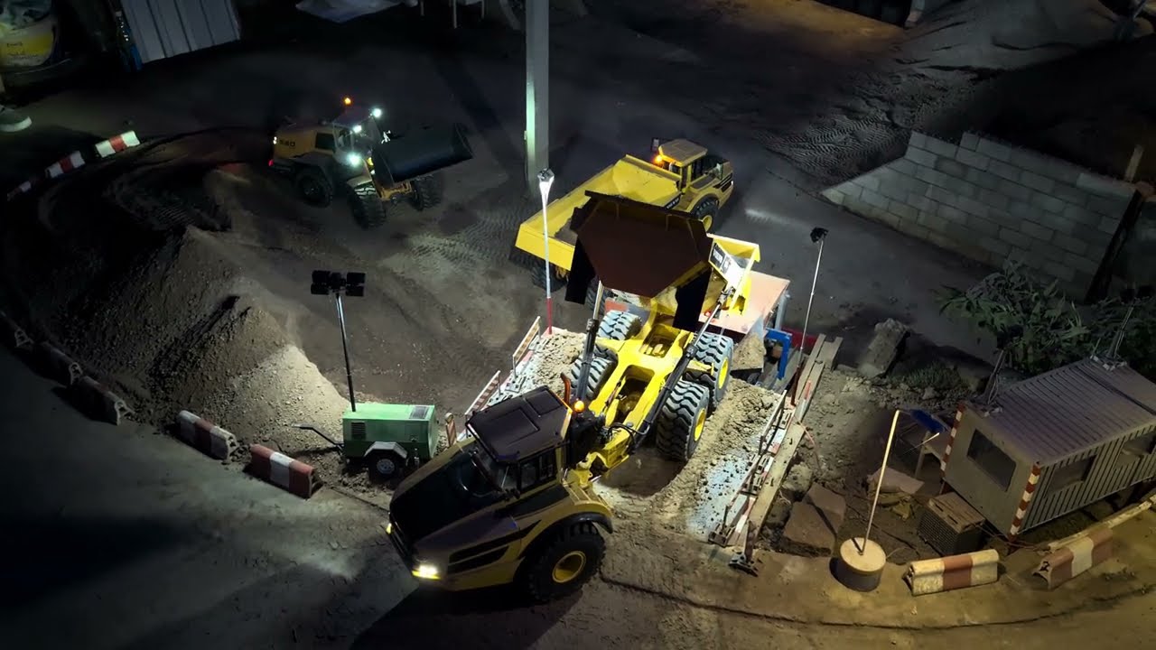 1:14 Nachtschicht Indoorparcour Rain Modellbau Hydraulik 