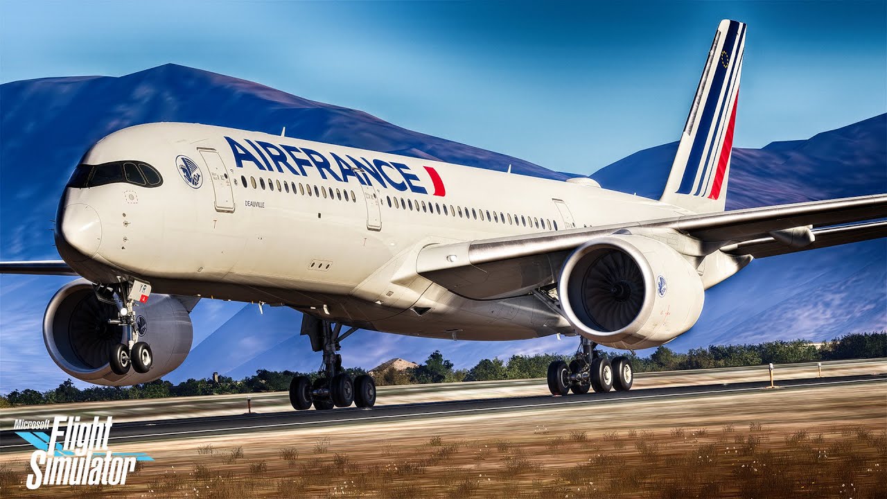 Самолет Air France A350: полный рейс Париж Шарль де Голль — Сантьяго | MSFS 2024
