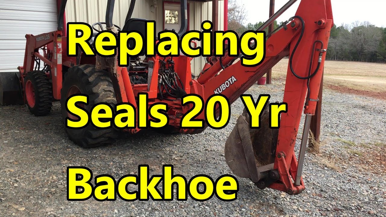 Backhoe Hydraulic Seal Repair
