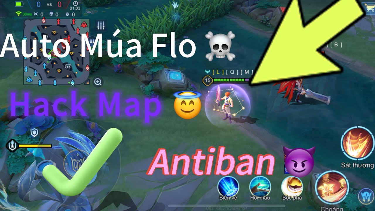 Hack Map Liên Quân AntiBan , Auto múa flo , Hiện Hồi Chiêu , Đổi tên Dài v.v… 
