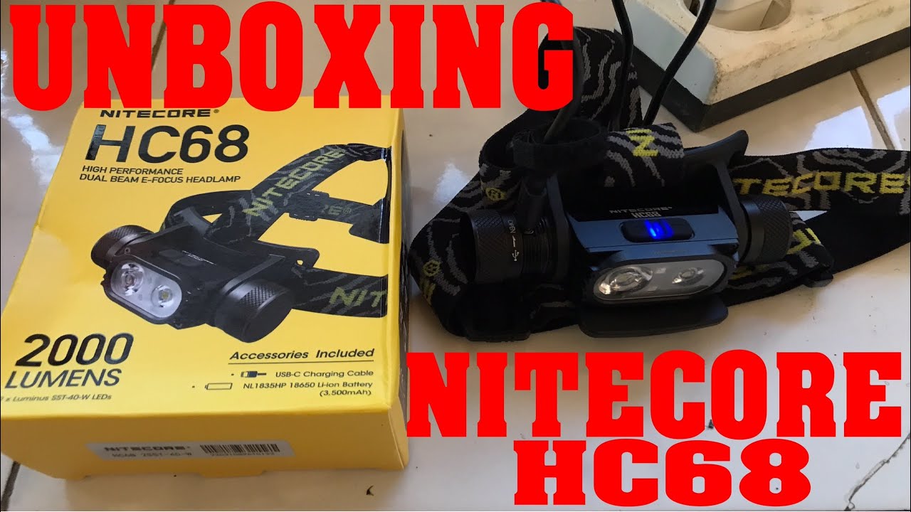 Nitecore HC68 2000 Lumens Headlamp Dual LED