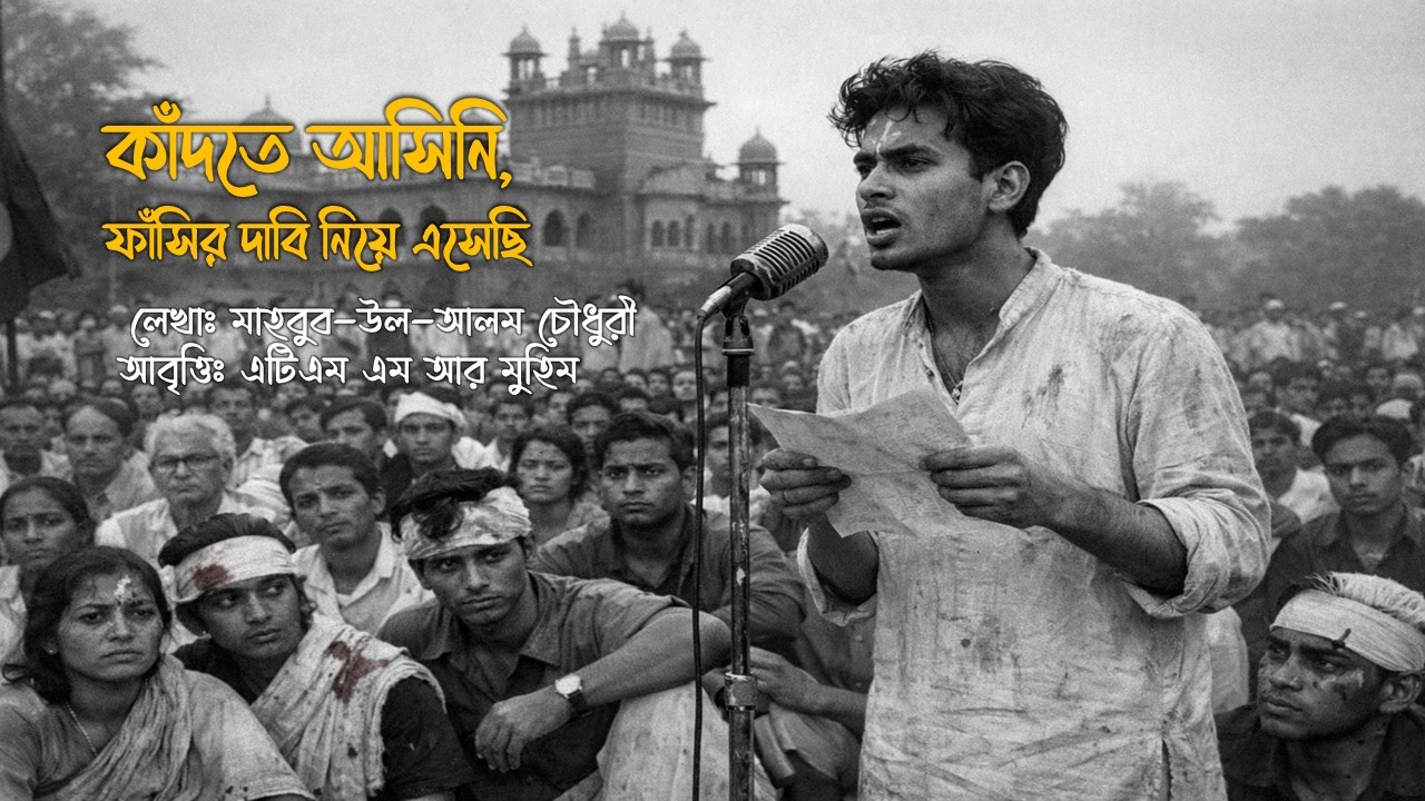 POEM RECITATION|KADTE ASINI FASIR DABI NIYE ESECHI|কাঁদতে আসিনি ফাঁসির দাবি নিয়ে এসেছি।ATM M R MOHIM
