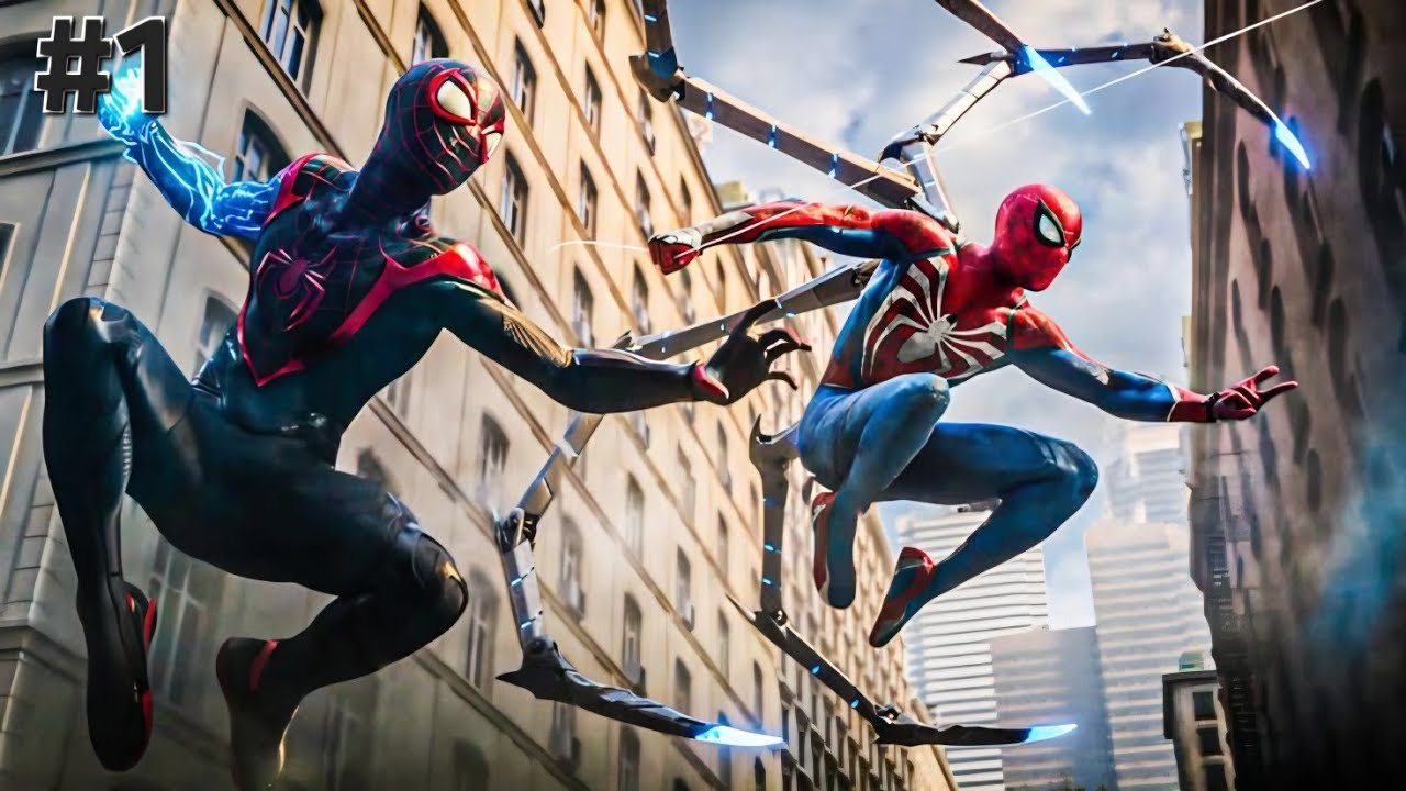 the starting of spider-man 2 / one of the epic game of ps4/ps5