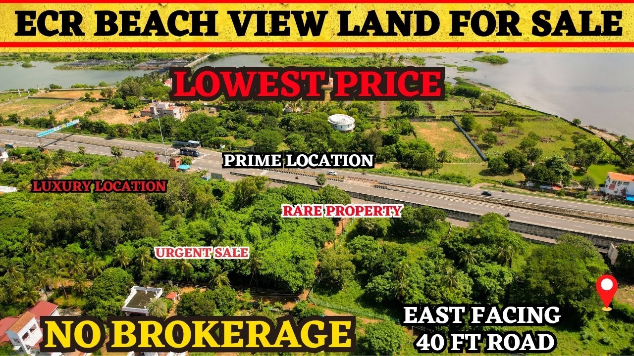 ECR  Beach View  Plots for sale - Low Price | Urgent Sale | #land #plots #ecr #muttukadu