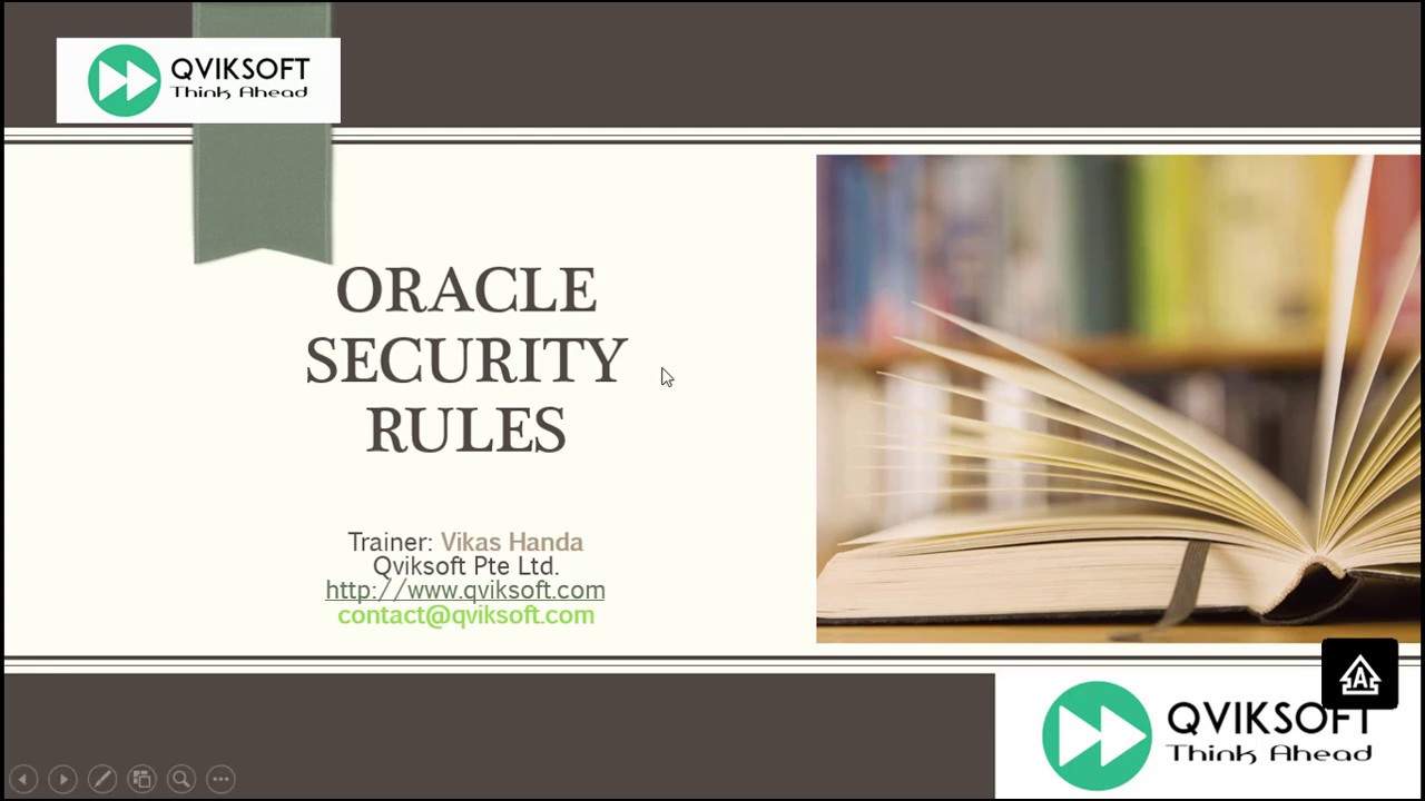 Oracle Fusion General Ledger Security Rules