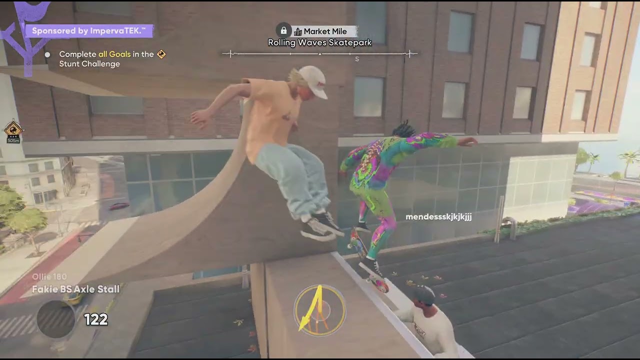 At the skatepark.