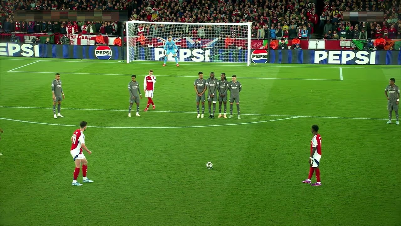 Declan Rice Free Kick Goal VS Real Madrid 4K 60fps | Rice Goal vs Real Madrid | FreeClips4K | CFE