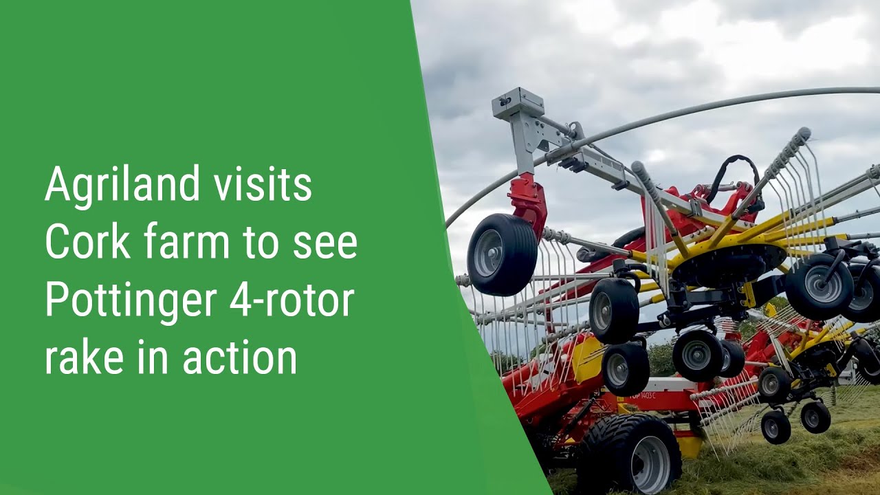 Agriland visits Cork farm to see Pottinger 4-rotor rake in action