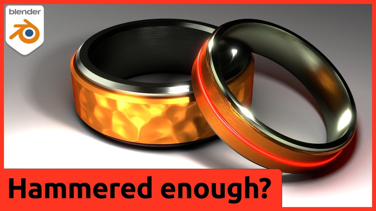 Simple Procedural Texture for Hammered Metal in Blender