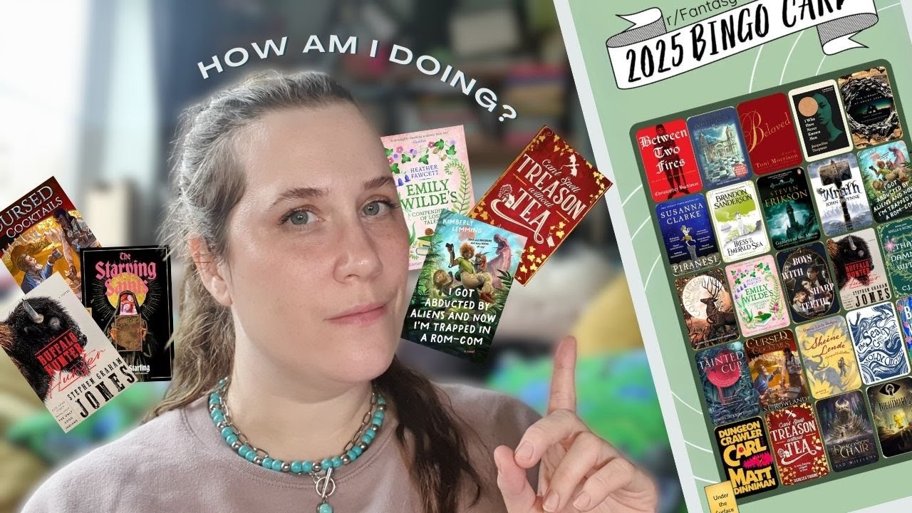 Midpoint check-in for HARD MODE TBR? | r/Fantasy 2025 Book Bingo Challenge