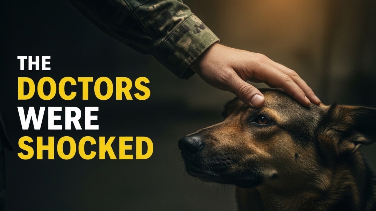The invisible weapon against PTSD: how a therapy dog ​​changed everything for soldiers.