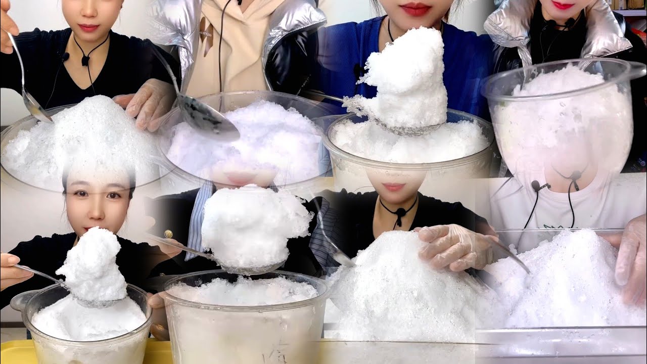 REQ/ QIAN SLIVER SPOON WHITE ICE EATING ASMR COLLECTION 