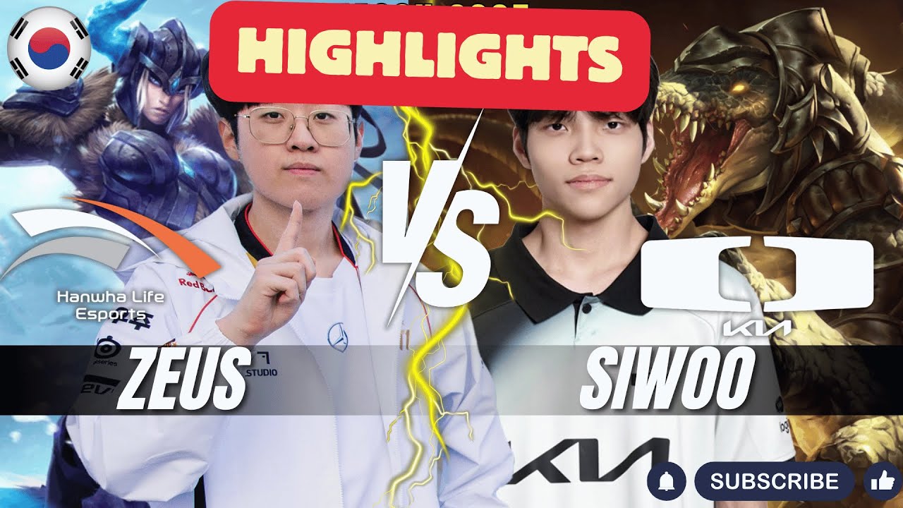 HLE Zeus vs DK Siwoo HIGHLIGHTS - Zeus SEJUANI vs Siwoo RENEKTON Top - Patch 26.1 KR Ranked | lolrec