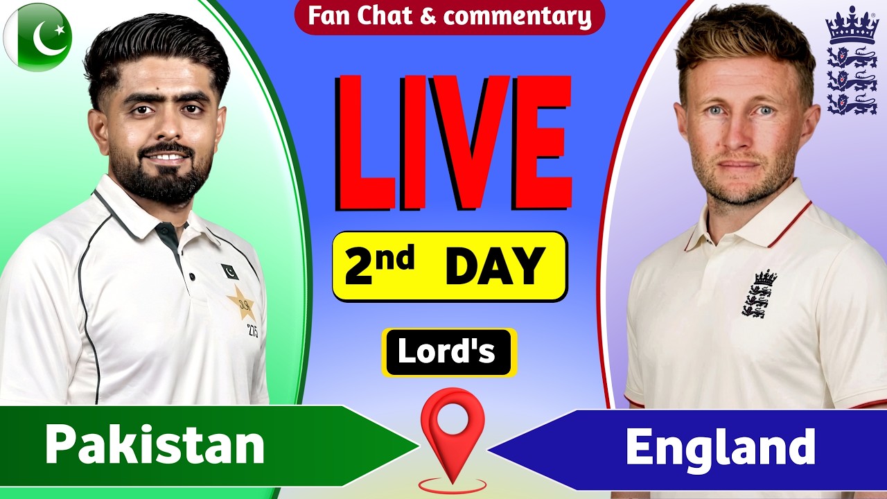 Pakistan vs England Live &ndash; 2nd Test Day 2  | PAK vs ENG  Live Cricket Score& Commentary