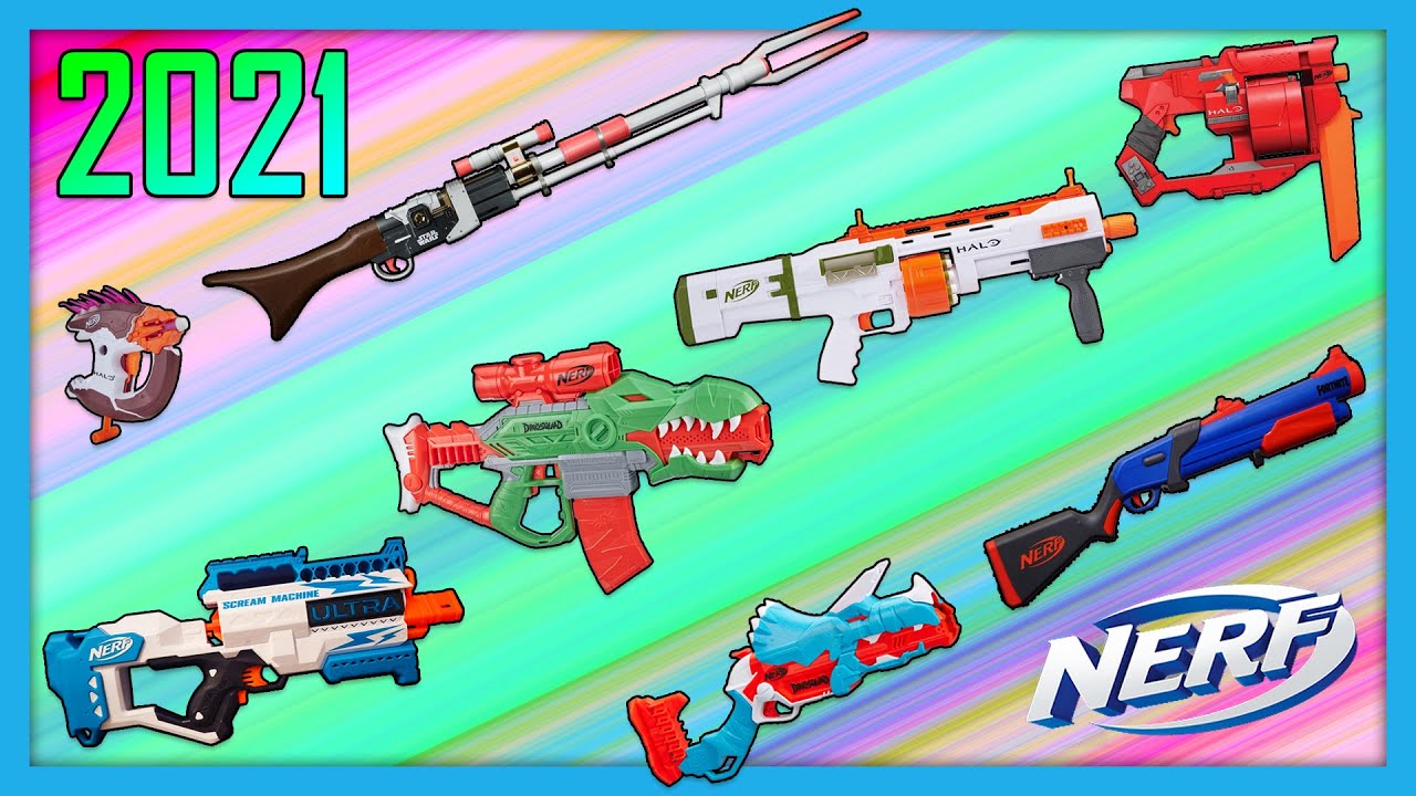 Все бластеры Nerf 2021 года, которые, на данный момент, вызывают наибольший интерес.