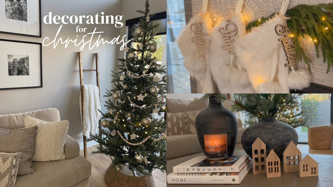 VLOG: Decorating for CHRISTMAS | DIY Fireplace Mantel | Target Run