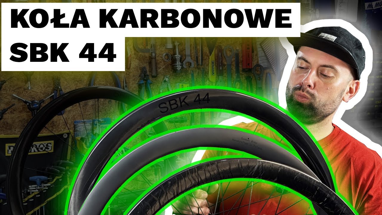 Koła Karbonowe SBK 44 | Gravel i Szosa | Wysokość obręczy 44 mm | Waga zestawu kół: ~1370 gramów